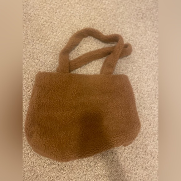 Victoria Secret PINK Fuzzy Cozy
Brown Plush Sherpa Tote Bag - Picture 3 of 4